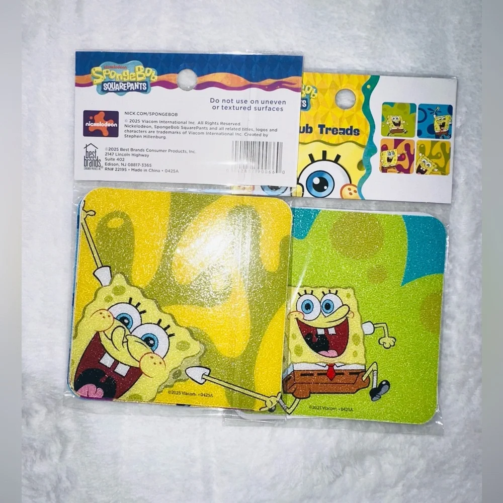 New SpongeBob 8pc Tub Treads Set